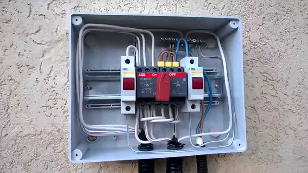 Как подключить генератор в трёхфазном доме? 