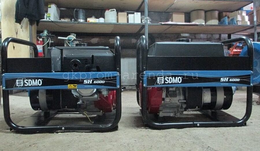 Прокат бензинового генератора SDMO SH 6000 выгодно